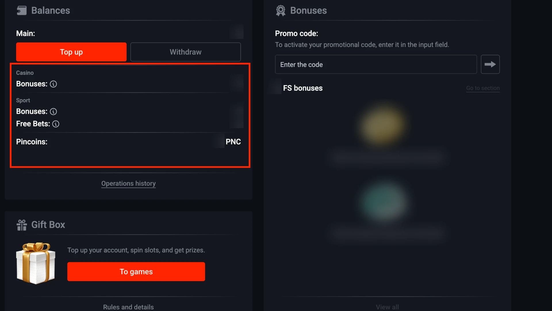 Start Using the Bonus