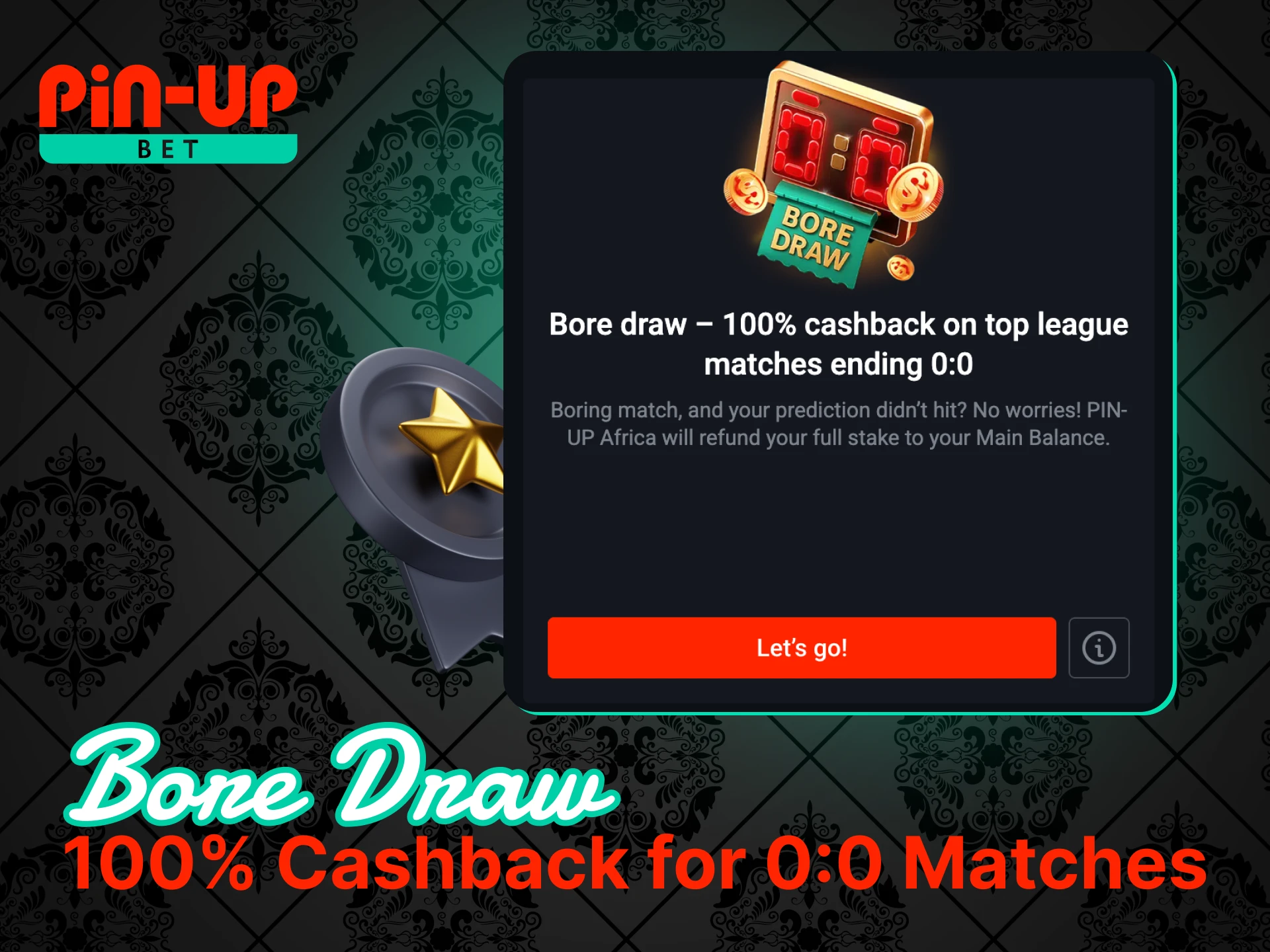 Bore Draw – 100% Cashback for 0:0 Matches